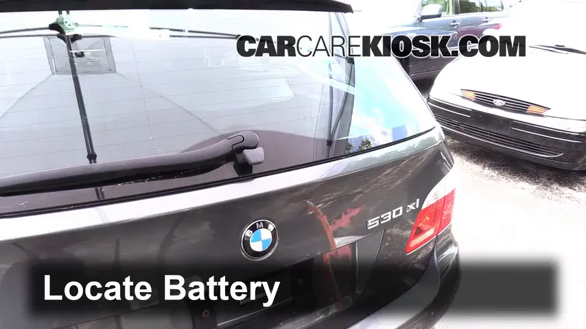 2006 BMW 530xi 3.0L 6 Cyl. Wagon Battery Replace